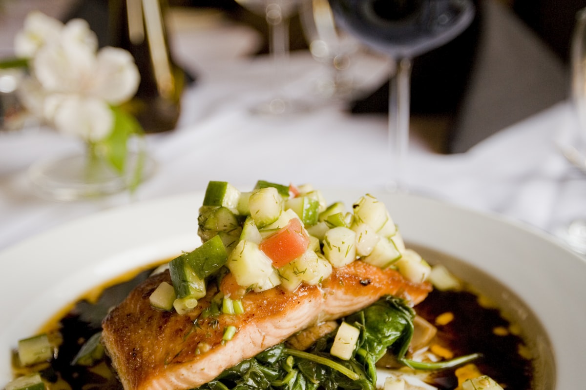 Pan-Seared Salmon with Lemon Butter Sauce